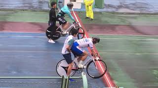 第42回 近畿地区プロ自転車競技大会 スプリント決勝（1本目）伊藤信（大阪）x 川村晃司（京都）2019.10.29 向日町競輪場