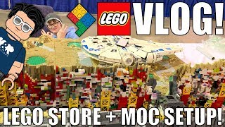 LEGO Store Visit & LEGO MOC Setup! BrickFair NC19 Days 1&2! | MandRproductions LEGO Vlog!