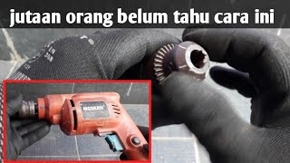 cara melepas/mengganti kepala bor modern