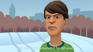 Classic Caillou sends Boris to Antarctica/Grounded S2 EP1