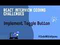 Create a Custom Toggle Switch in React | Step-by-Step Guide | Interview 2025 | Alpana P