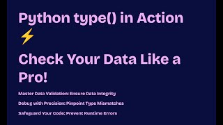 Day 12: Checking Data Types with type() for AI & Coding Interviews #Python #AI #Coding