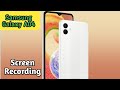 How To Enable Screen Recording In Samsung Galaxy A04, Screen Record In Samsung Galaxy A04,