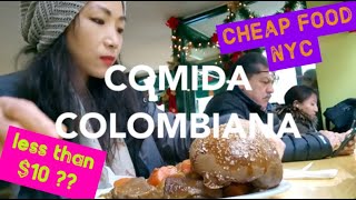 amazing price $10 | NYC's most delicious and cheap colombian meal! | jackson heights, queens, NYC 🇺🇸