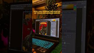 Design the How to Train Your Dragon poster with me #httyd #graphicdesigner #photoshop #photoshoptips