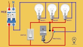 Photocell Sensor Wiring Connection | Photocell Circuit Wiring Diagram | SRA Electrical