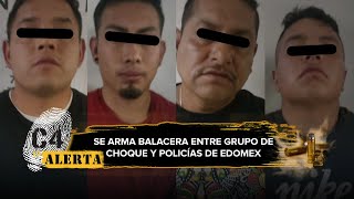 En Ecatepec, grupo de choque ataca a balazos a policías municipales; hay 4 detenidos