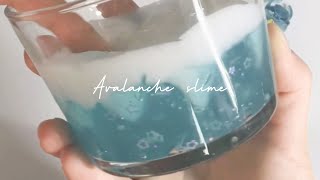 【ASMR】雪崩れスライムを触りながら雑談❄️