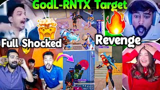 GodLike - RNTX Target😱 GodL Revenge...😤 GodLike All Members Reaction🤯Mazy Neyoo Full Shocked