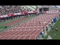 堀池香穂選手（国士館大）女子100mハードル予選4組トップ’13秒57’　～第101回日本陸上選手権～