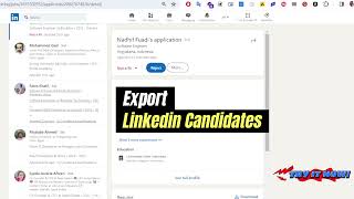 Linkedin Candidate Exporter Extension | Get your applicants details FREE