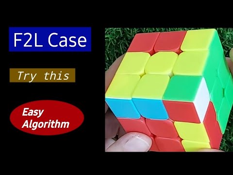 F2l Try Easy F2l Algorithm To Solve This F2l Case Youtube