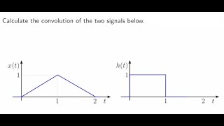 Convolution integral example - graphical method