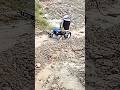 Powerful RC tractor New Holland 3630 in sand