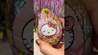 Yummy Hello Kitty Chocolate Easter Egg  #shorts #asmr #easter #adulting