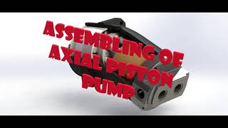 Axial piston pump creation by SOLID WORKS