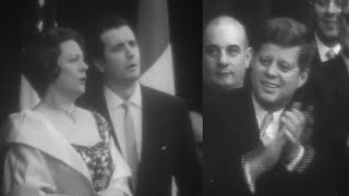 ❗ EXTREMELY RARE ❗ R. Tebaldi & F. Corelli sing for J. F. Kennedy 1961, Washington D.C.