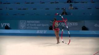 Bogdanova Victoria (EST)  ribbon  World Championships RG 2013 Qual