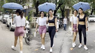Neha Sharma and Aisha Sharma Stunning Looks Spotted in Bandra After their Gym Workout | Biscoot tv