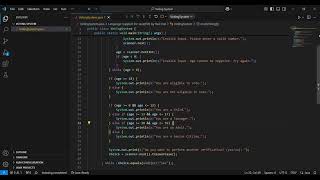SIMPLE AGE VERIFICATION VOTING SYSTEM USING JAVA PROGRAMMING LANGUAGE