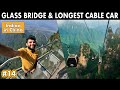 LONGEST CABLE CAR & GLASS BRIDGE - Tianmen Mountain, China