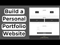 Build a Stunning Responsive Portfolio with HTML & CSS!
