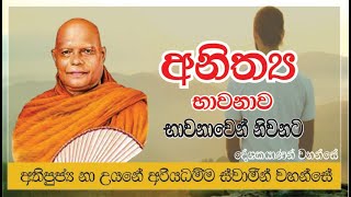 අනිත්‍ය භාවනාව - භාවනාවෙන් නිවනට