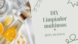 DIY limpiador multiusos con ingredientes naturales