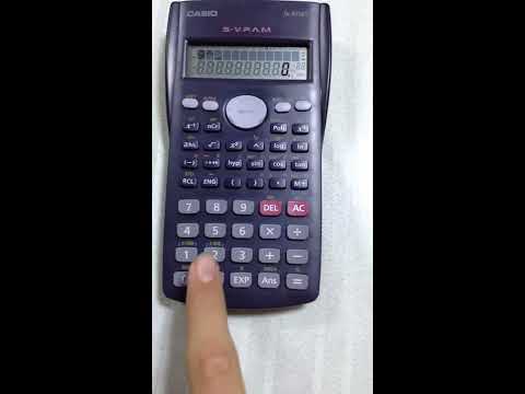 Como Poner El Exponente En Una Calculadora Científica - YouTube