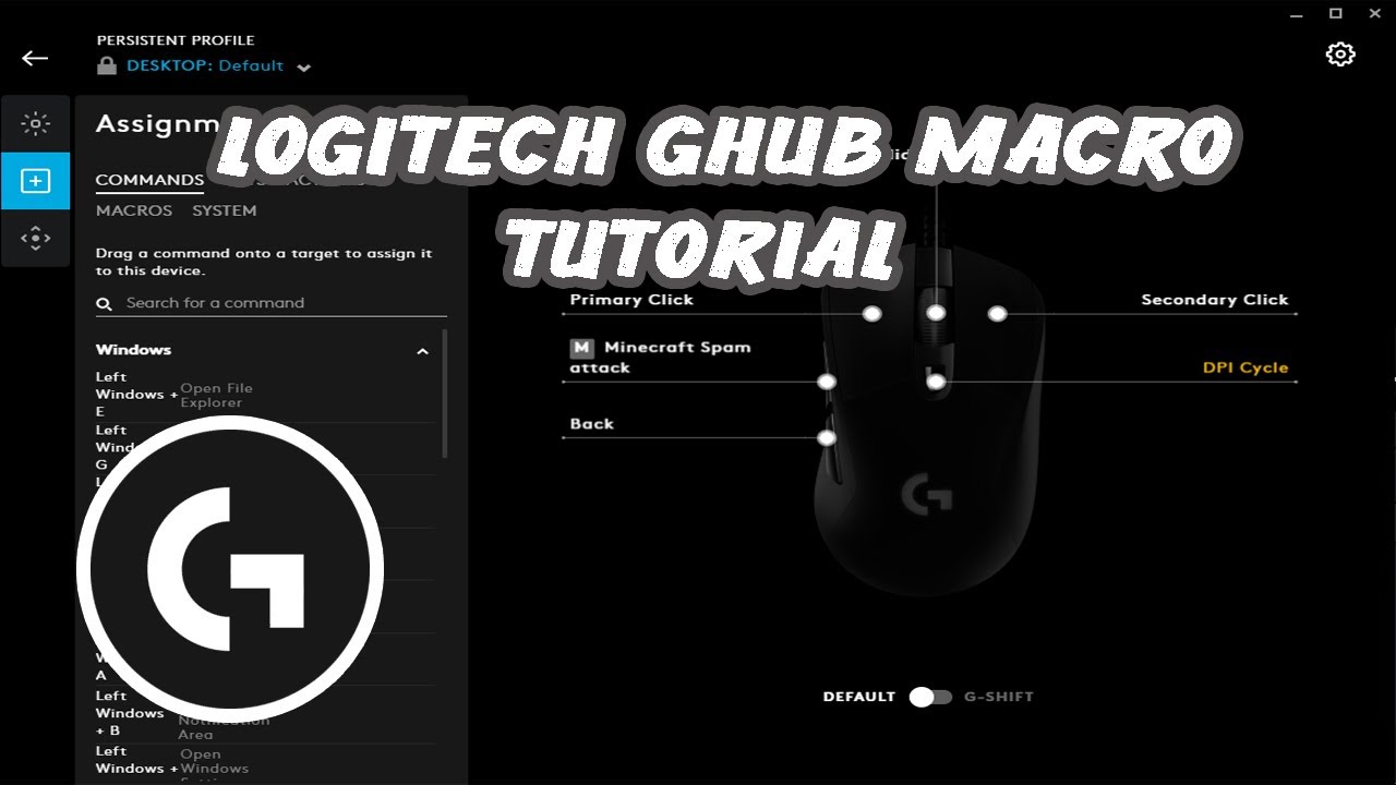 Logitech G Hub Setting Up A Macro Guide Horizon Tutorials Youtube