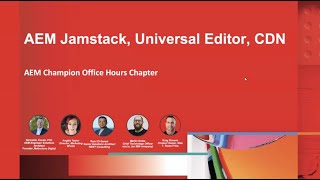 AEM Champion Office Hours December 2024   Jamstack, Universal Editor and your CDN A performant, flex