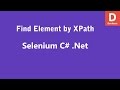 Selenium C# Find element by XPath