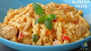 Creamy Chicken Alfredo pasta recipe | Kids back to school lunch BOX Idea | চিকেন পাস্তা