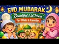 Eid Mubarak Poem 2026 🌙 | Eid ul Fitr Nasheed | Urdu & English Eid Poem for Kids 