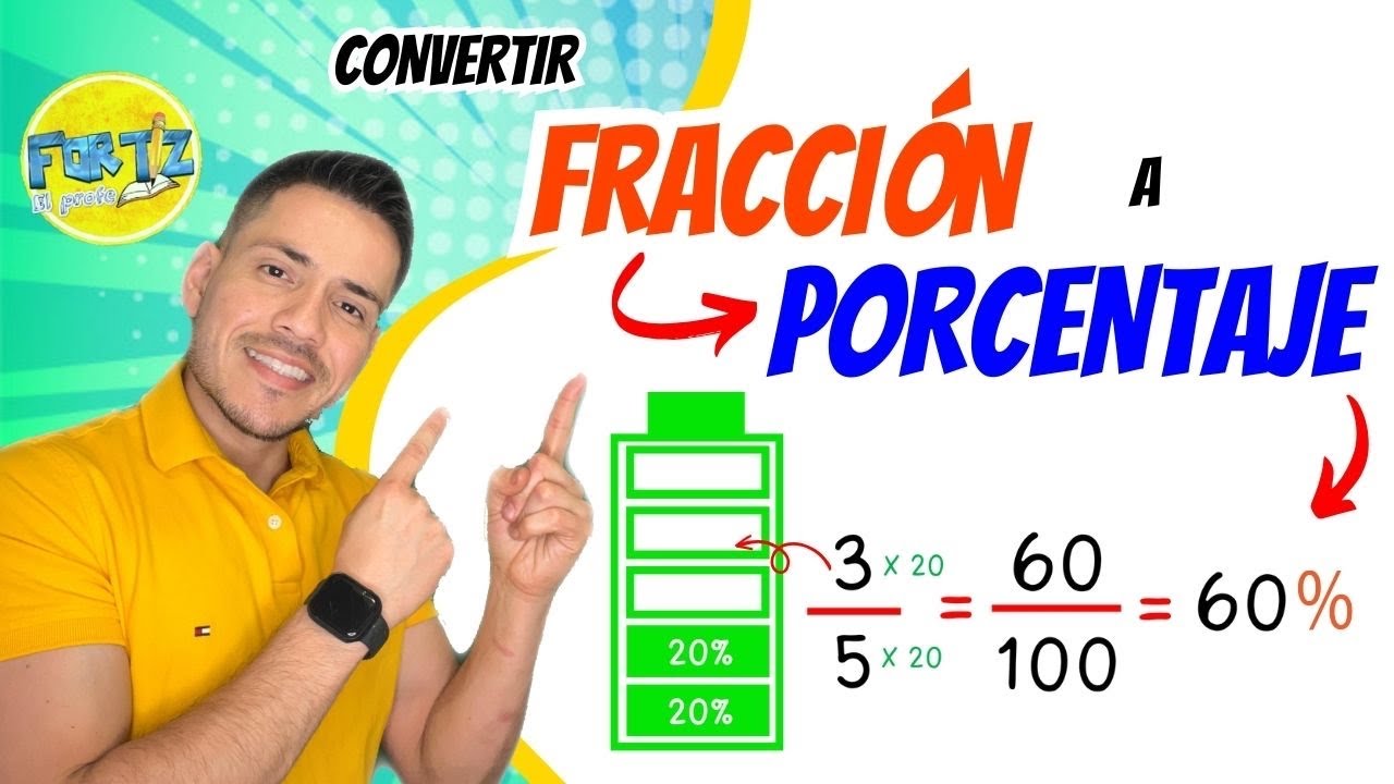 ¿Cómo CONVERTIR Una FRACCION A PORCENTAJE? - YouTube