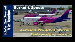 Aerosoft Professional Airbus A320 (Wizzair) from Budapest to Larnaca in P3Dv4.5