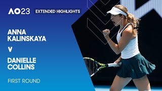 Anna Kalinskaya v Danielle Collins Extended Highlights | Australian Open 2023 First Round