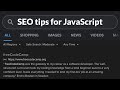 SEO Tips for JavaScript Web Apps