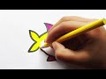 how to draw cute fish drawing painting u0026 coloring for kids and toddlers_🌈🎨