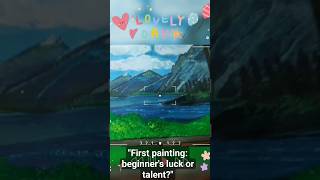 First painting: beginner's luck or talent? | Painting | #ytshorts #youtubeshorts #painting #bobross