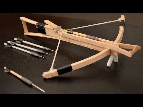 How to Make an Awesome Mini Toothpick CROSSBOW! 🏹 How to Make an Awesome Mini Toothpick CROSSBOW! 🏹