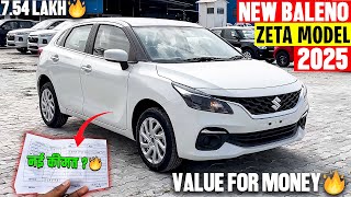 2025 New Maruti Suzuki Baleno Zeta Model  | Full Detailed Review With On Road Price🔥