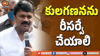 కులగణనను రీ సర్వే  చేయాలి : Talasani Srinivas Yadav