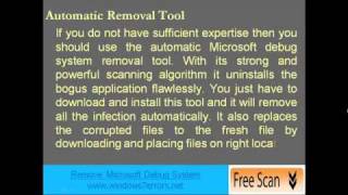 Get rid of Microsoft Debug System from PC