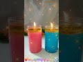 diy water 💦 candle with some glitter ❤️🎉🥳💖😱🪔🕯️ water floating diya 🪔 shorts viral art trending