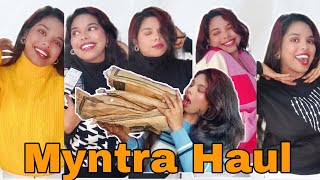 Myntra End of Season Sale Haul | Try On Haul | Sweaters, Cardigans, Turtlenecks \u0026 Sweatshirts