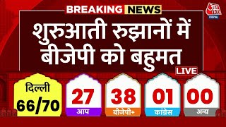 Delhi Election Result 2025 LIVE Updates: शुरुआती रुझान में बीजेपी को बहुमत | BJP | AAP | Congress