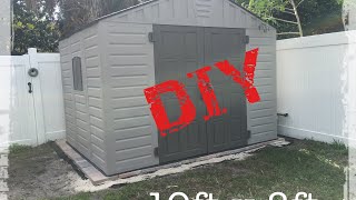 US Leisure 10ft x 8ft Keter Stronghold Resin Storage Shed - Review that turned into a Tutorial