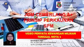 PENYATA KEWANGAN DENGAN PELARASAN (3) SUSUT NILAI \u0026 SUSUT NILAI TERKUMPUL