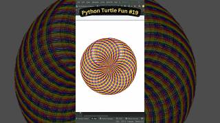Python Turtle Fun #19 | Creating a Stunning Rainbow Circle with Python Turtle! 🌈🐢 #matrixcode